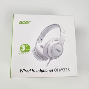 Acer Kids Wired Headphones 85/94dB Safe Volume Foldable School Black Red